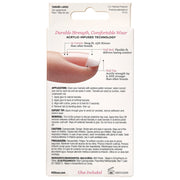 Kiss False Nails Salon Acrylic - Toe Nails (Back of Packaging)